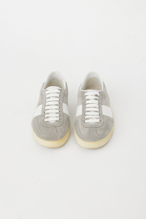 Saint Laurent Grey & White SL29 Sneaker