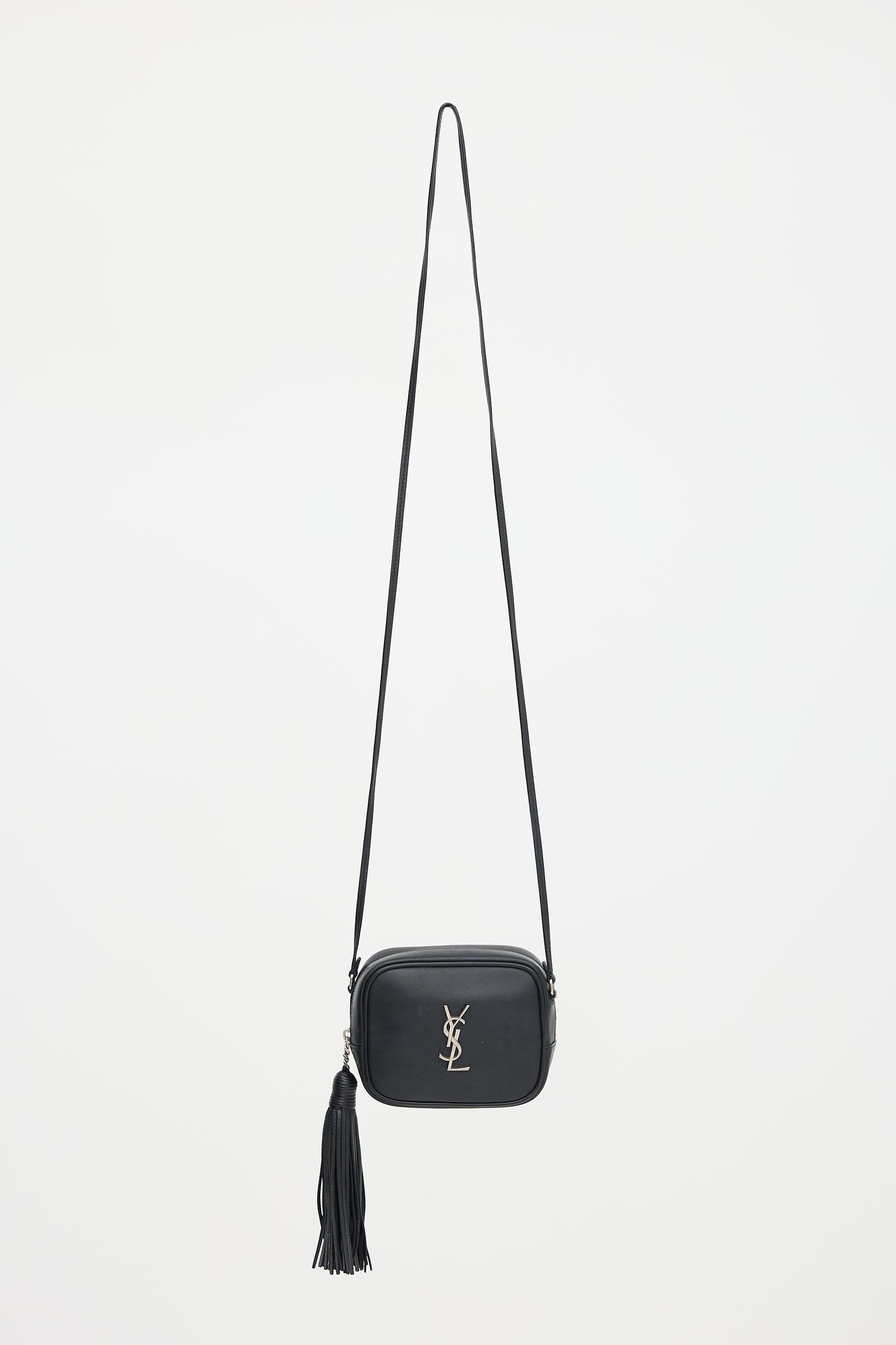 Saint Laurent Leather Monogram Blogger Bag