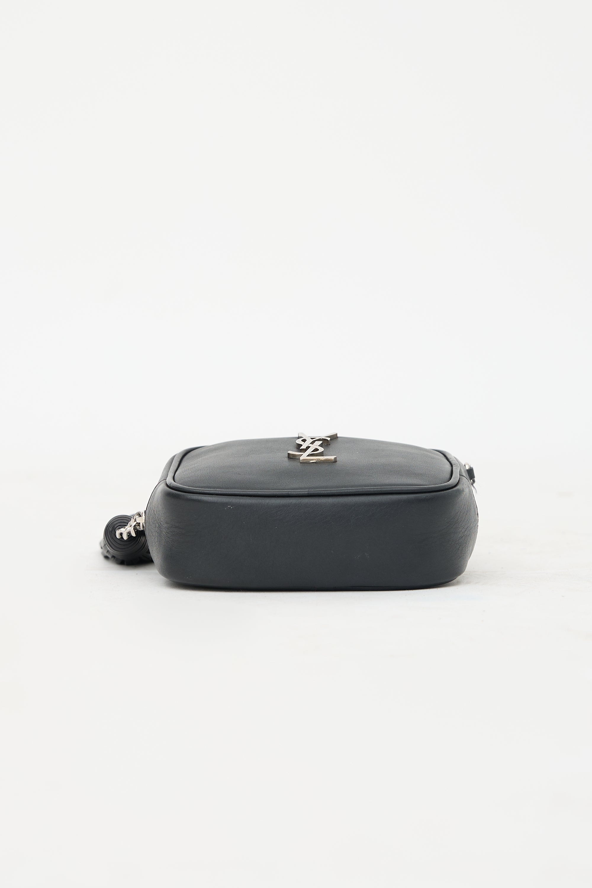 Saint Laurent Leather Monogram Blogger Bag