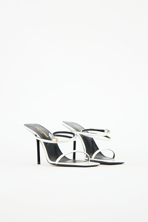 Saint Laurent Patent Leather Nuit Sandal