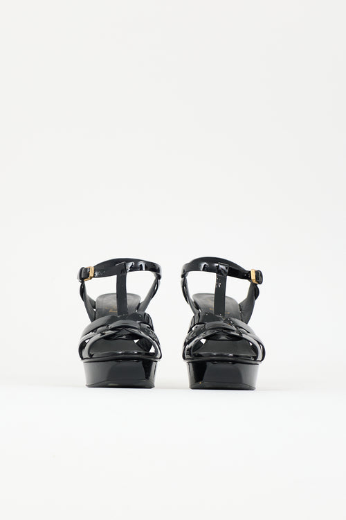 Saint Laurent Patent Tribute Sandal