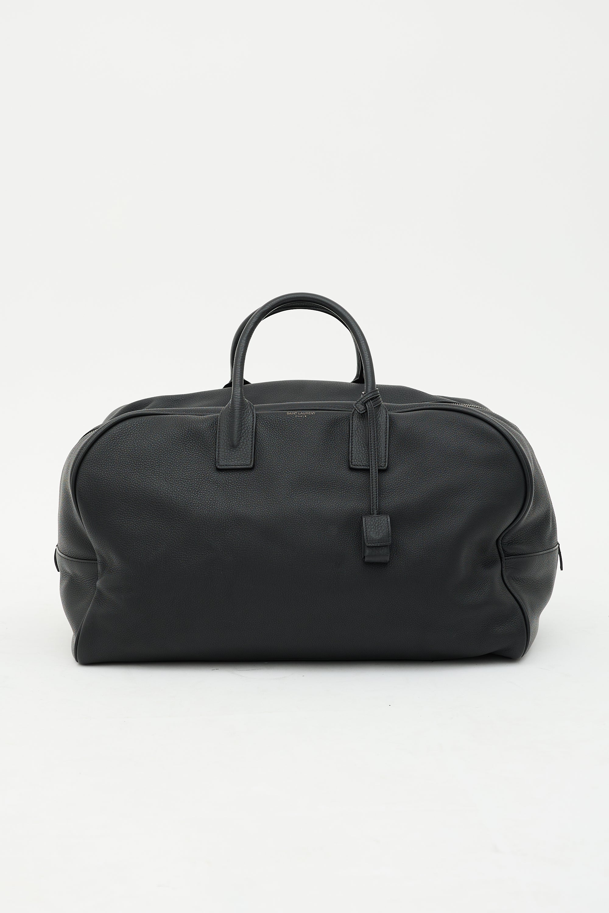 Saint Laurent Pebbled Leather Duffle Bag