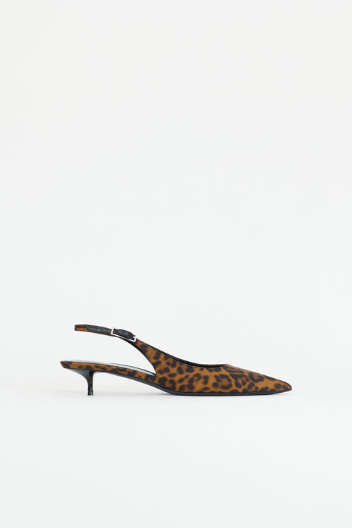 Saint Laurent Printed Slingback Heel