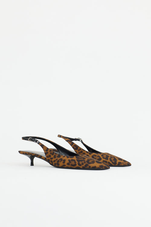 Saint Laurent Printed Slingback Heel