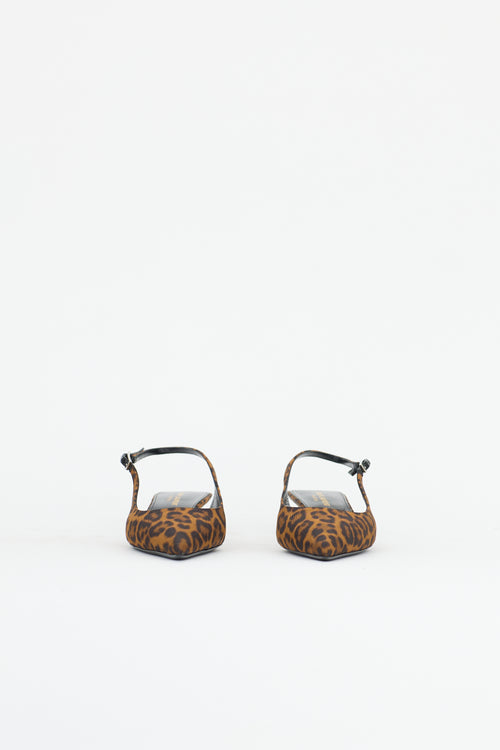 Saint Laurent Printed Slingback Heel