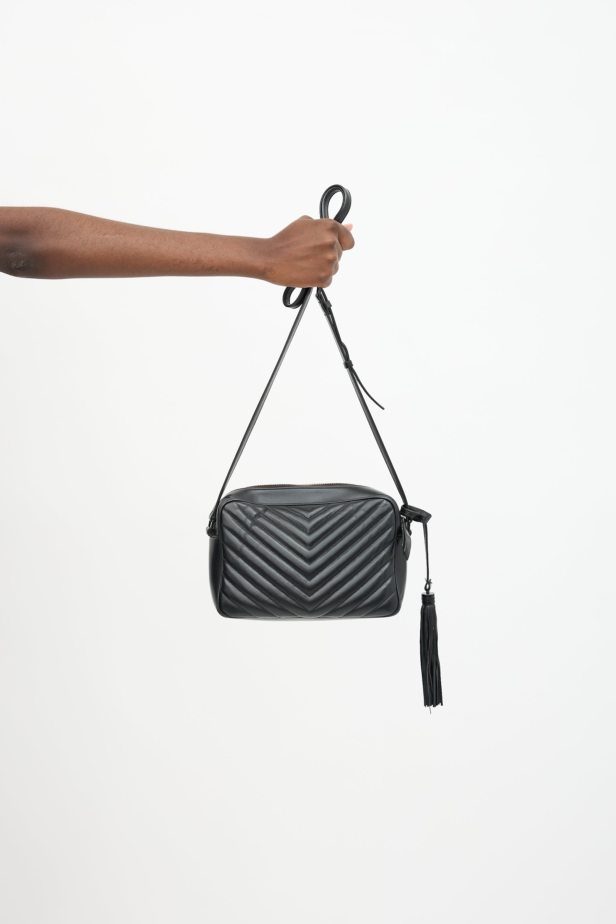 Saint Laurent Quilted Leather Lou Camera Bag