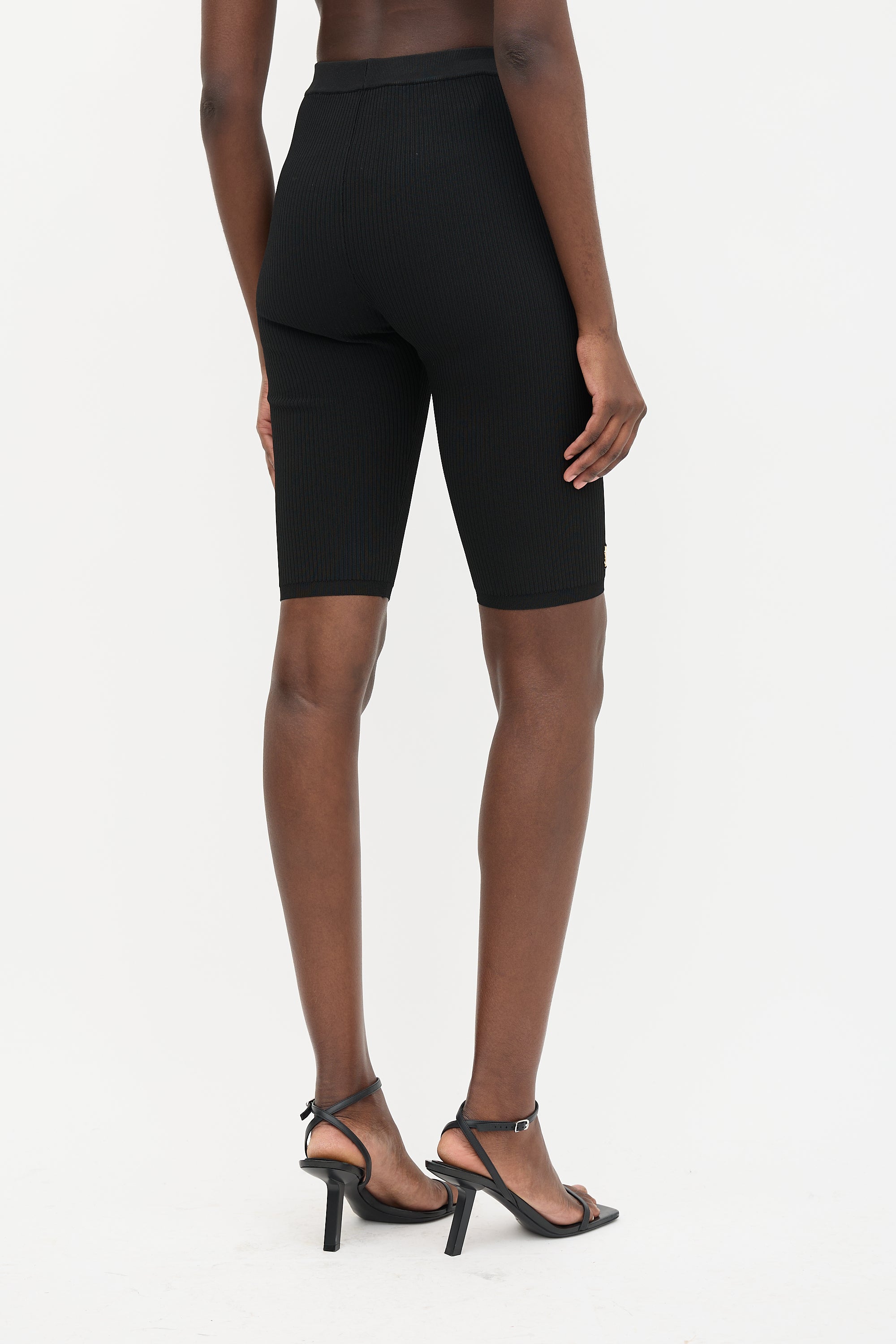 Saint Laurent Ribbed Cycling Shorts