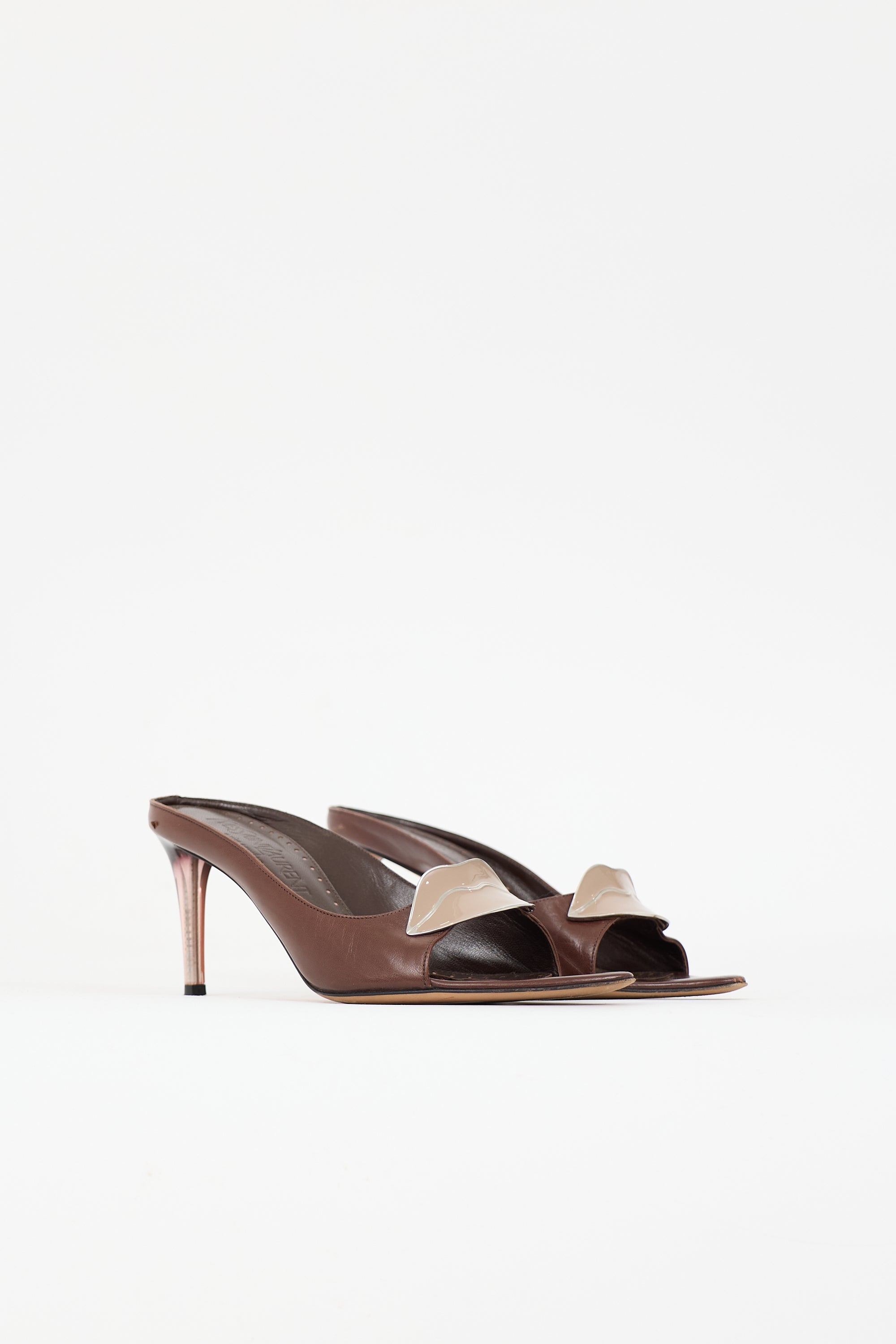 Saint Laurent SS 2003 Leather Dali Lip Heel