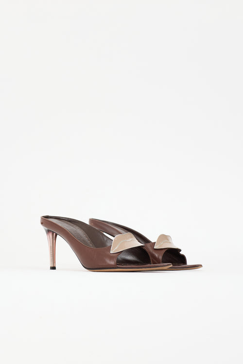 Saint Laurent SS 2003 Leather Dali Lip Heel