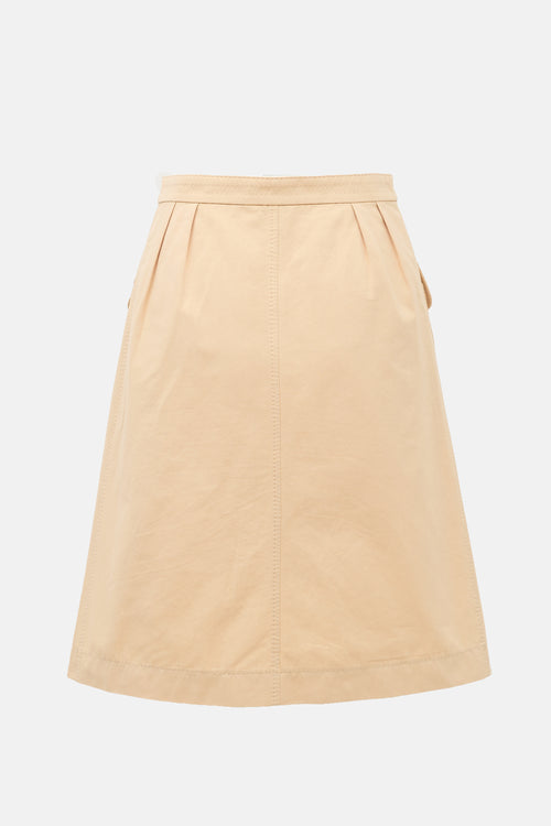 Saint Laurent SS 2006 Button Front Skirt
