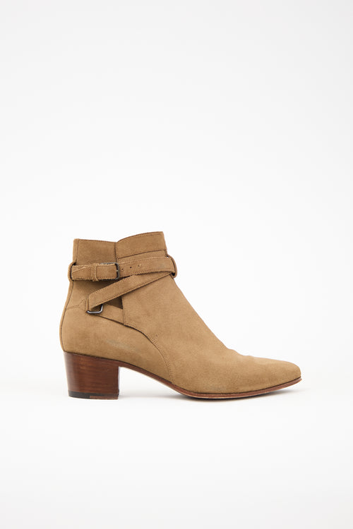 Saint Laurent Suede Blake Boot