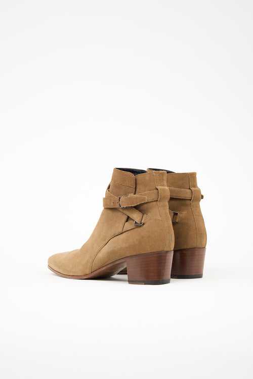 Saint Laurent Suede Blake Boot