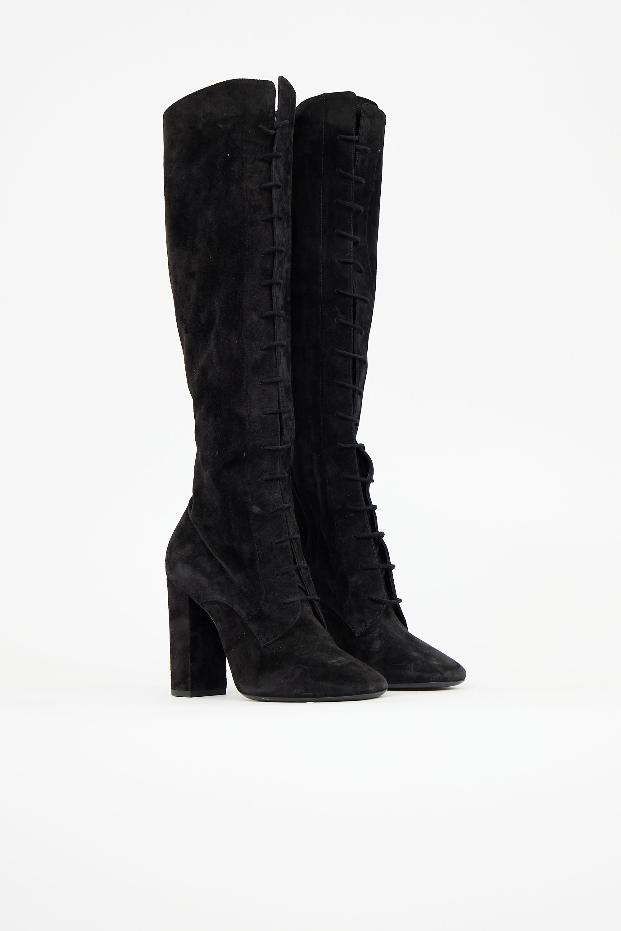 Saint Laurent Suede Laura Boot