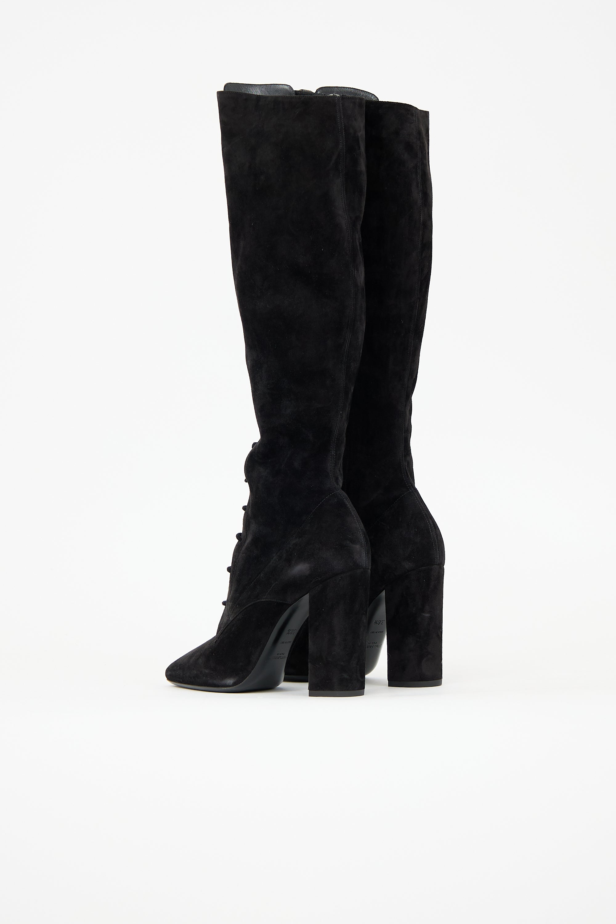 Saint Laurent Suede Laura Boot