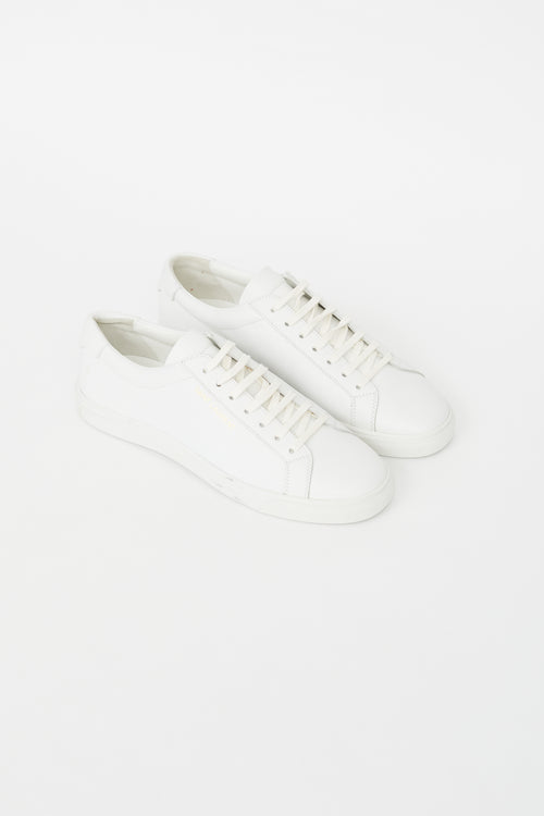 Saint Laurent White Andy Leather Sneaker