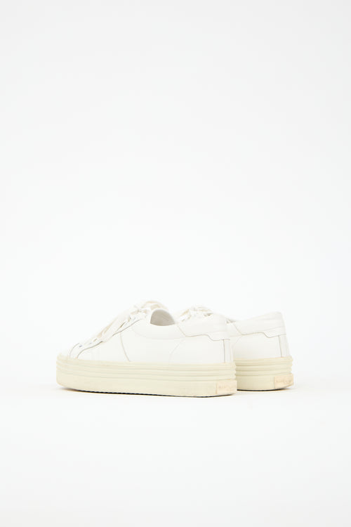 Saint Laurent Leather Court Classic Platform Sneaker