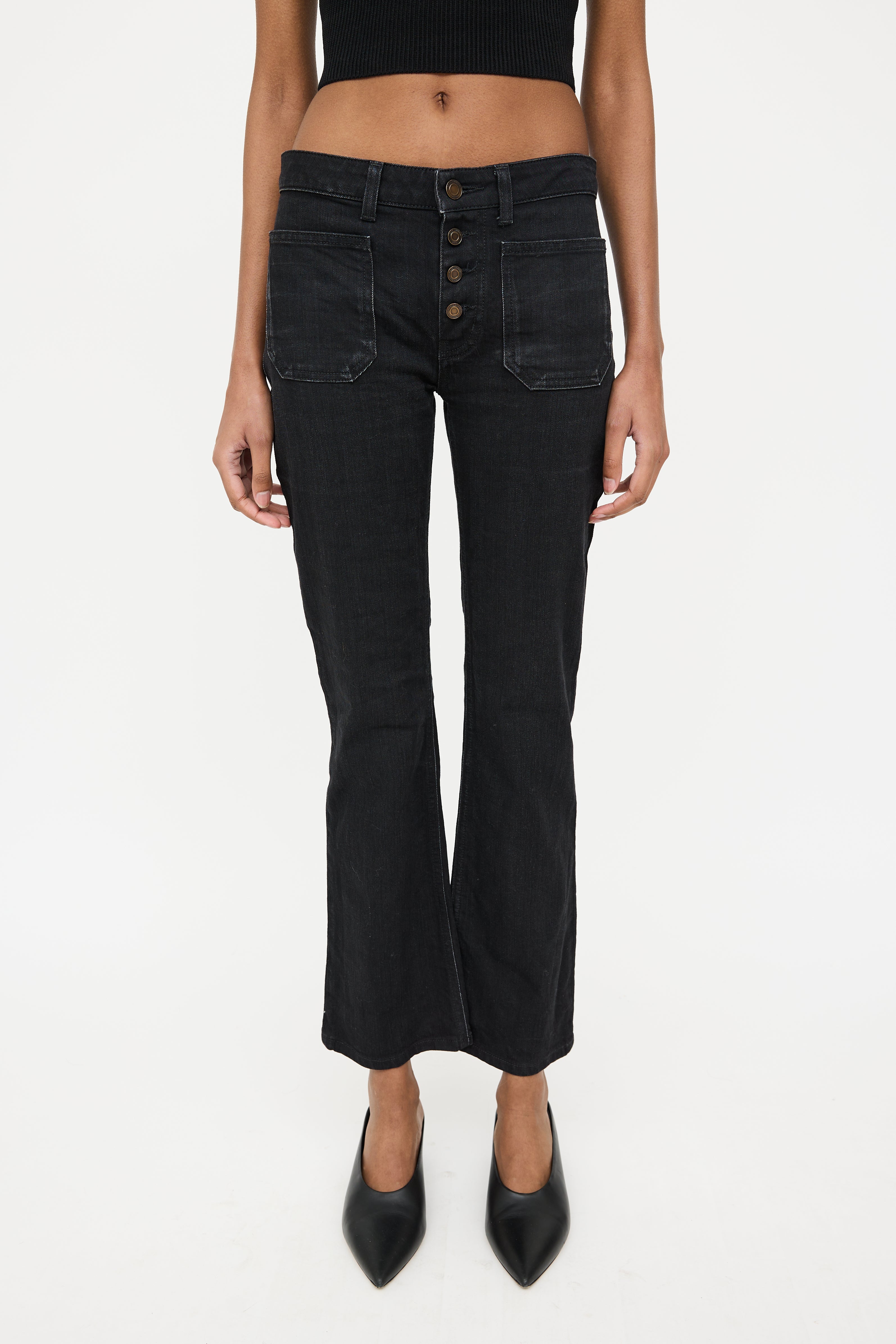 Saint Laurent Black D27 Flared Jeans