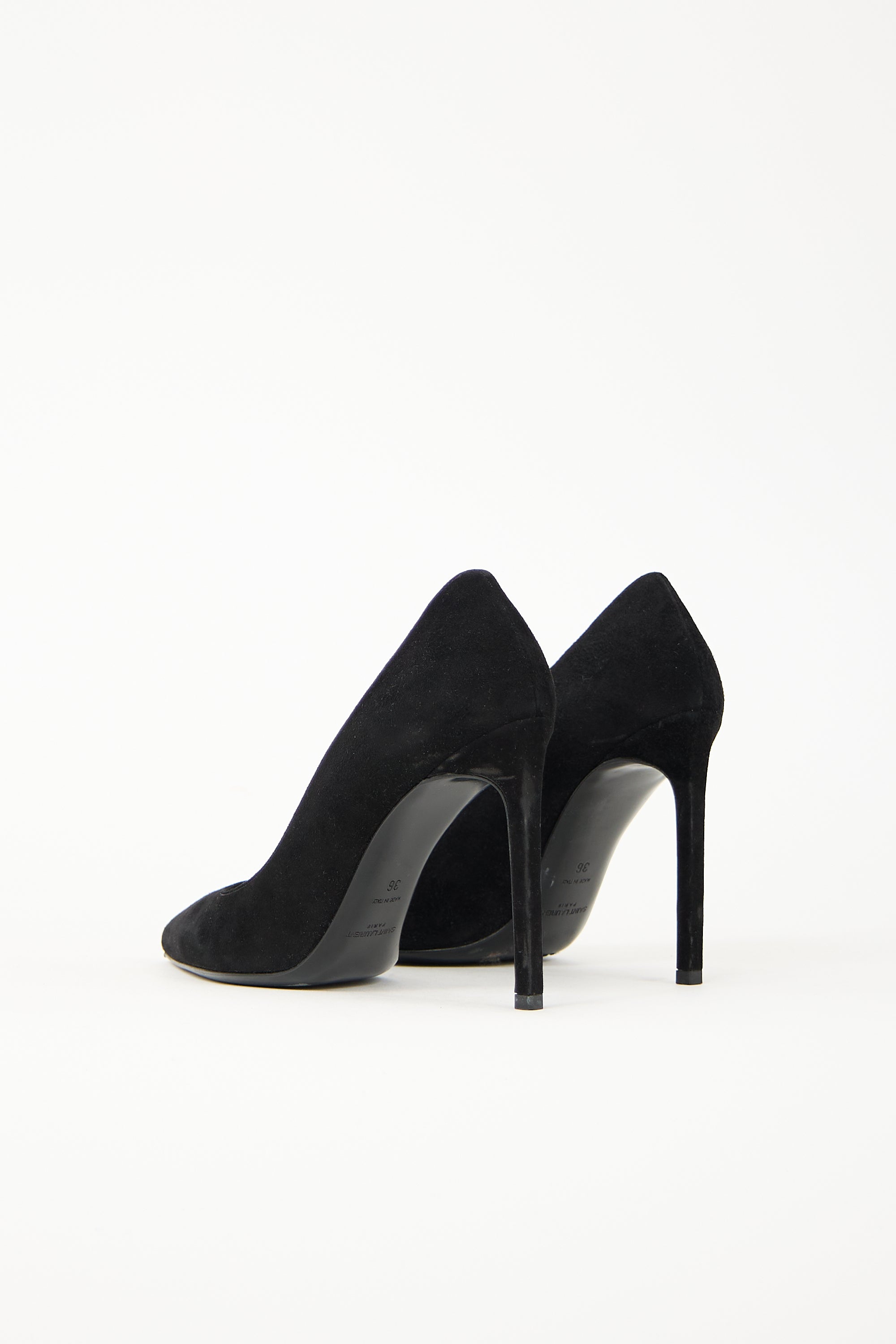 Saint Laurent Suede Paris Pump