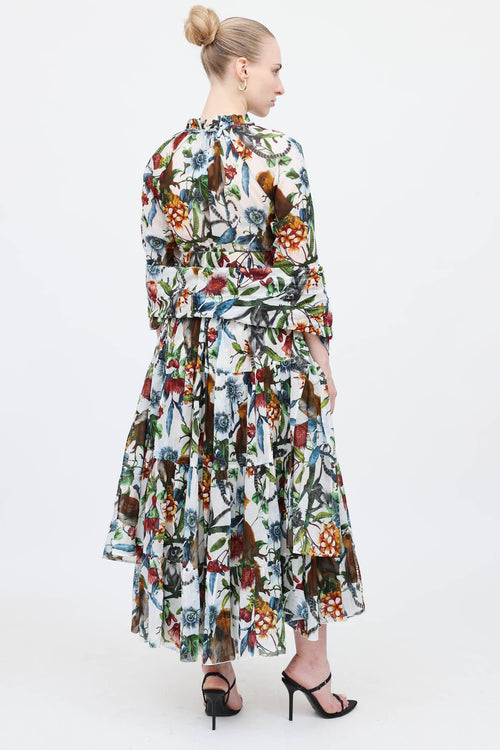 Samantha Sung Jungle Eden Belted Dress