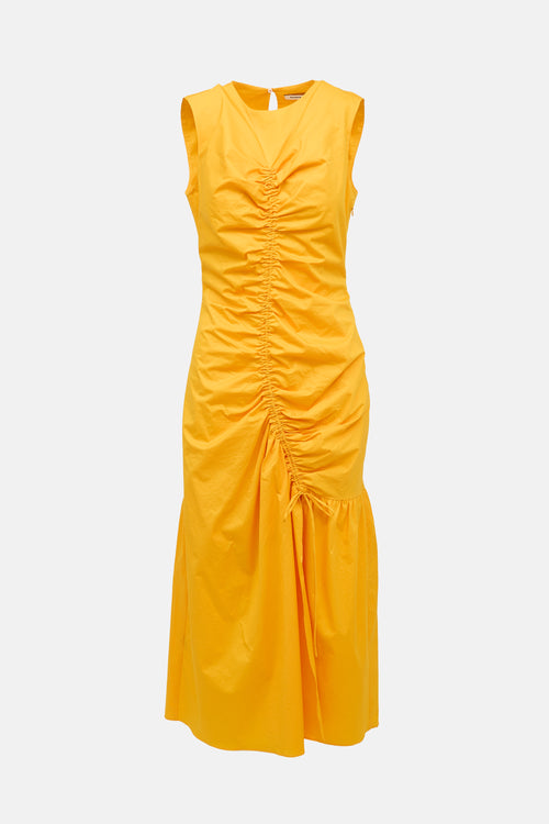 Sandro Asymmetrical Ruched Dress