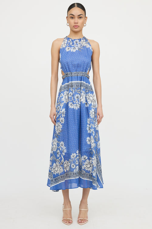 SandroLinen Elisa Floral Dress