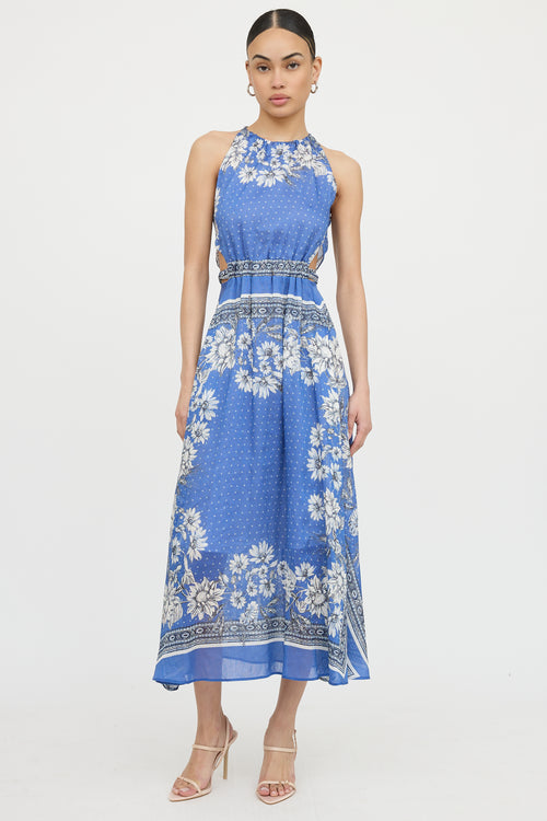 SandroLinen Elisa Floral Dress