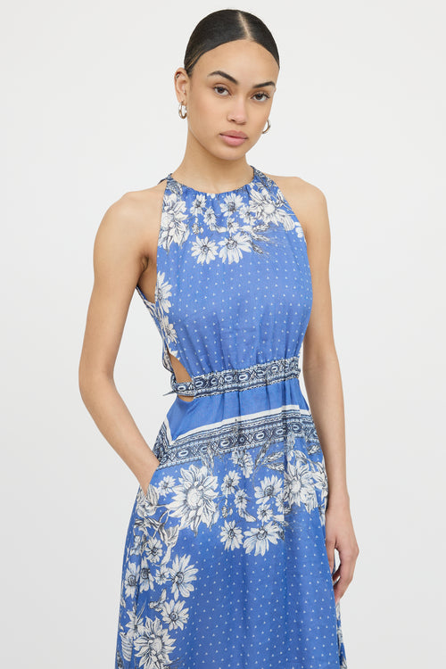 SandroLinen Elisa Floral Dress