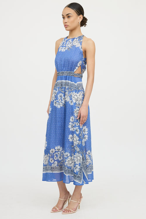 SandroLinen Elisa Floral Dress