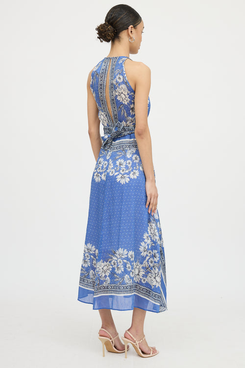SandroLinen Elisa Floral Dress