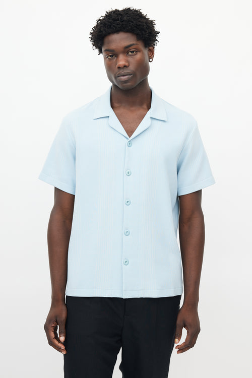 Sandro Blue & White Striped Shirt