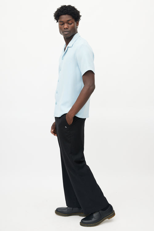 Sandro Blue & White Striped Shirt