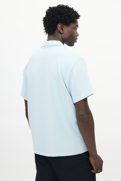 Sandro Blue & White Striped Shirt