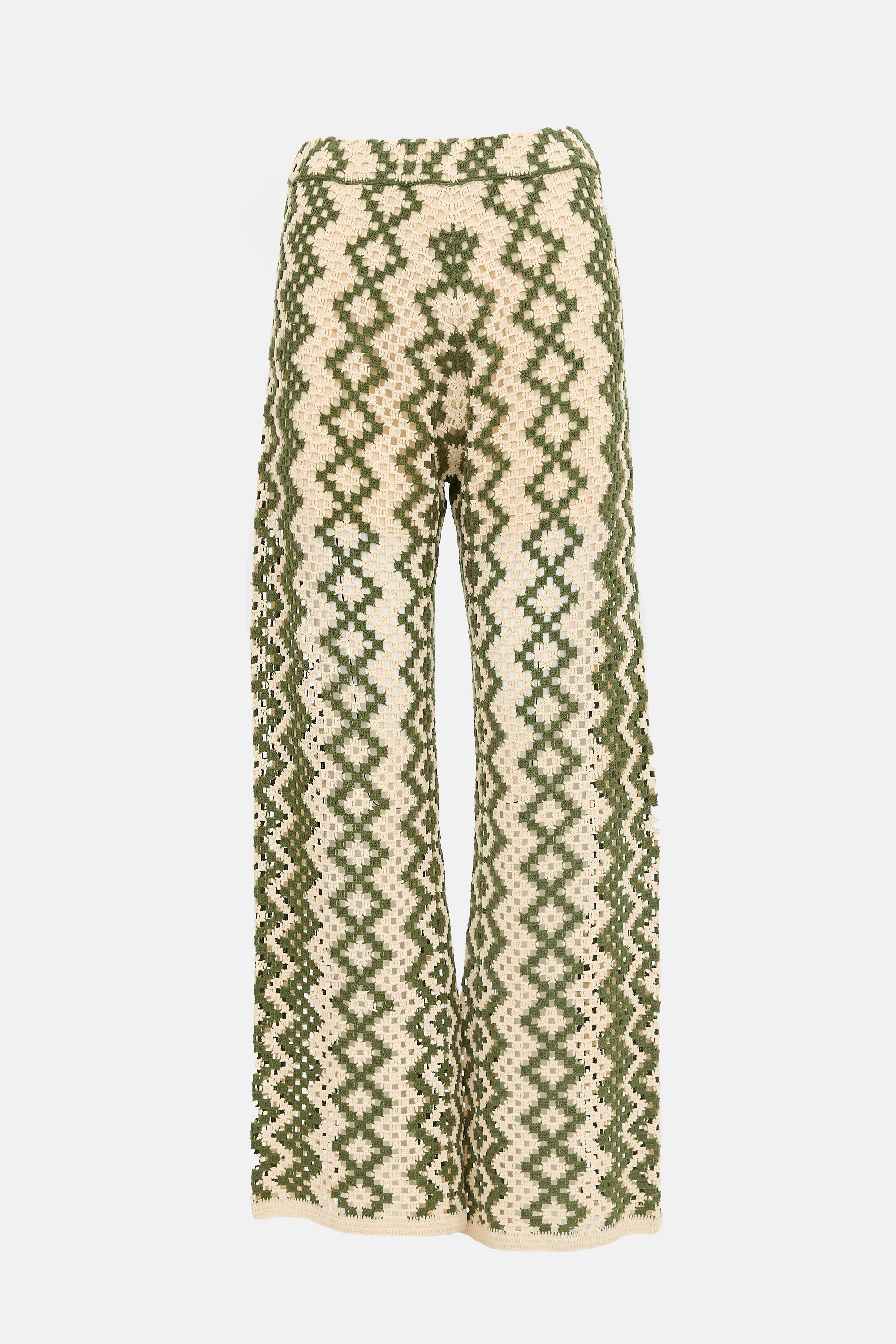 Sandro Crochet Wide Leg Pant