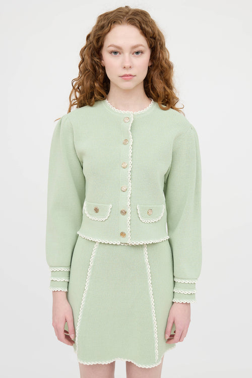 Sandro Contrast Knit Co-Ord Set