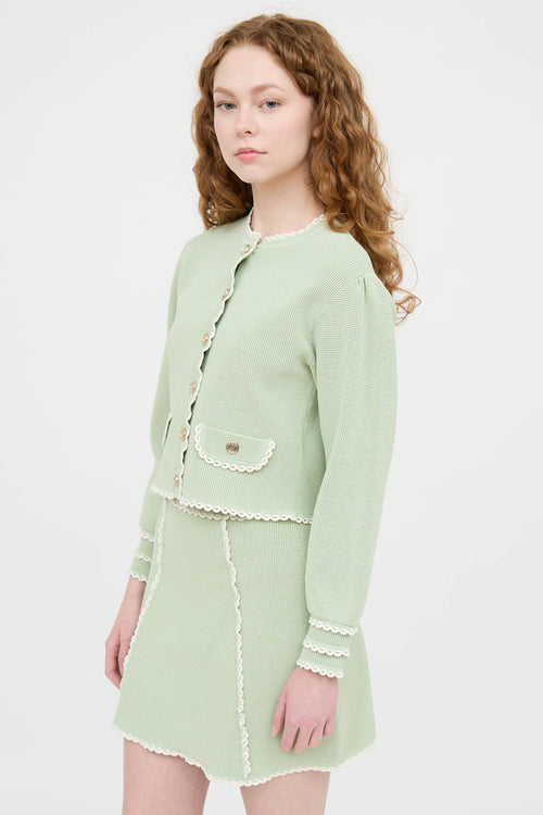 Sandro Contrast Knit Co-Ord Set