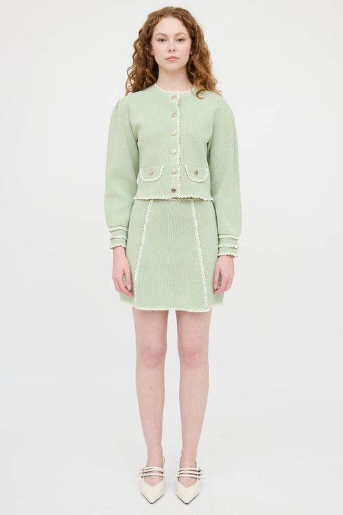 Sandro Contrast Knit Co-Ord Set
