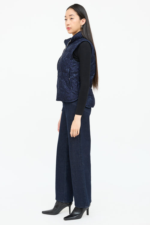 Sandro Lace Guipure Puffer Vest