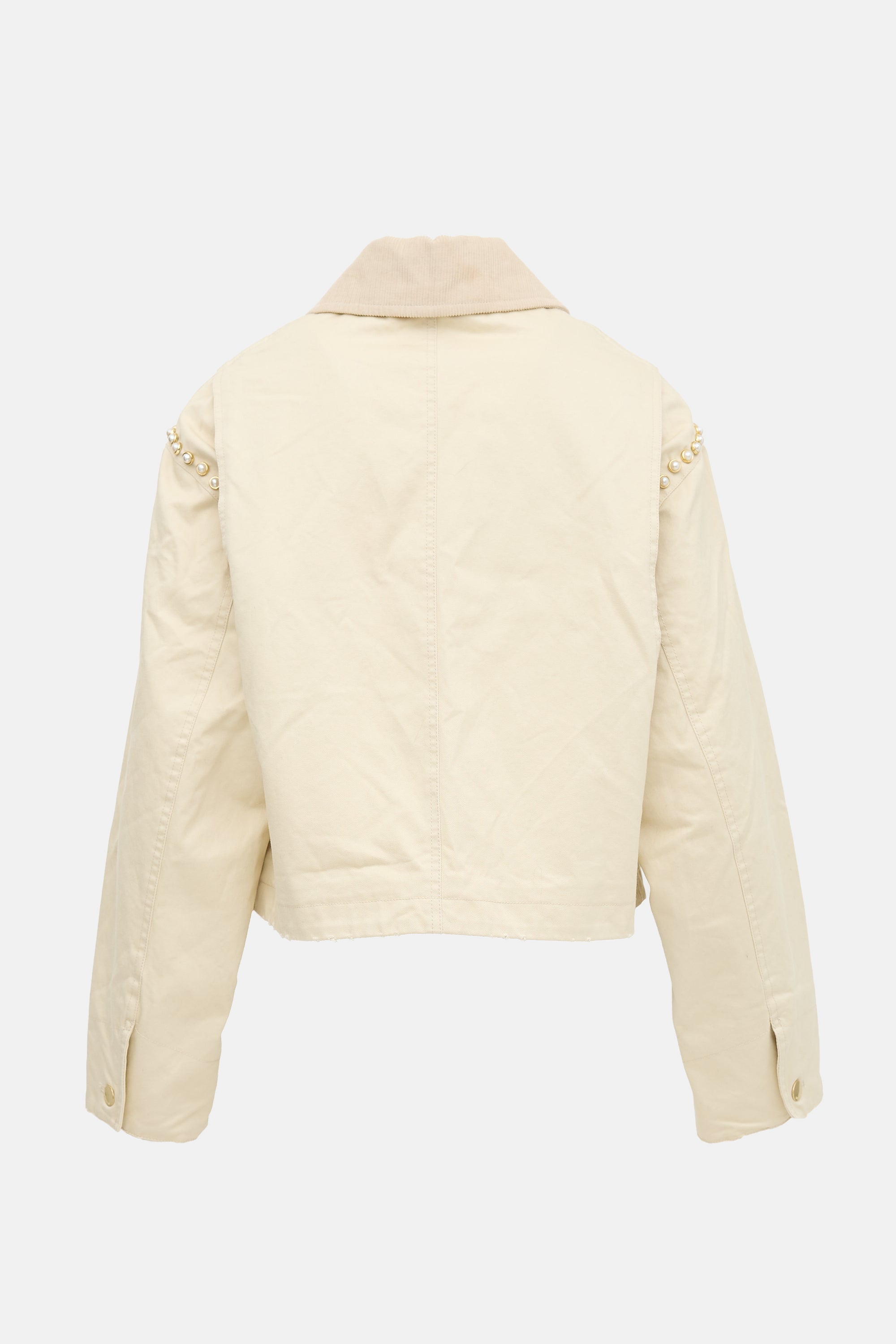Sandro Pearl Embellished Workwear Jacket