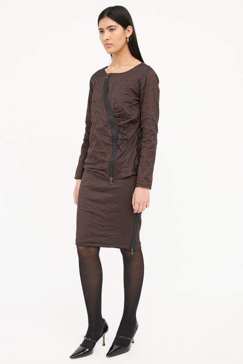 Sarah Pacini Sparkle Skirt & Top Set