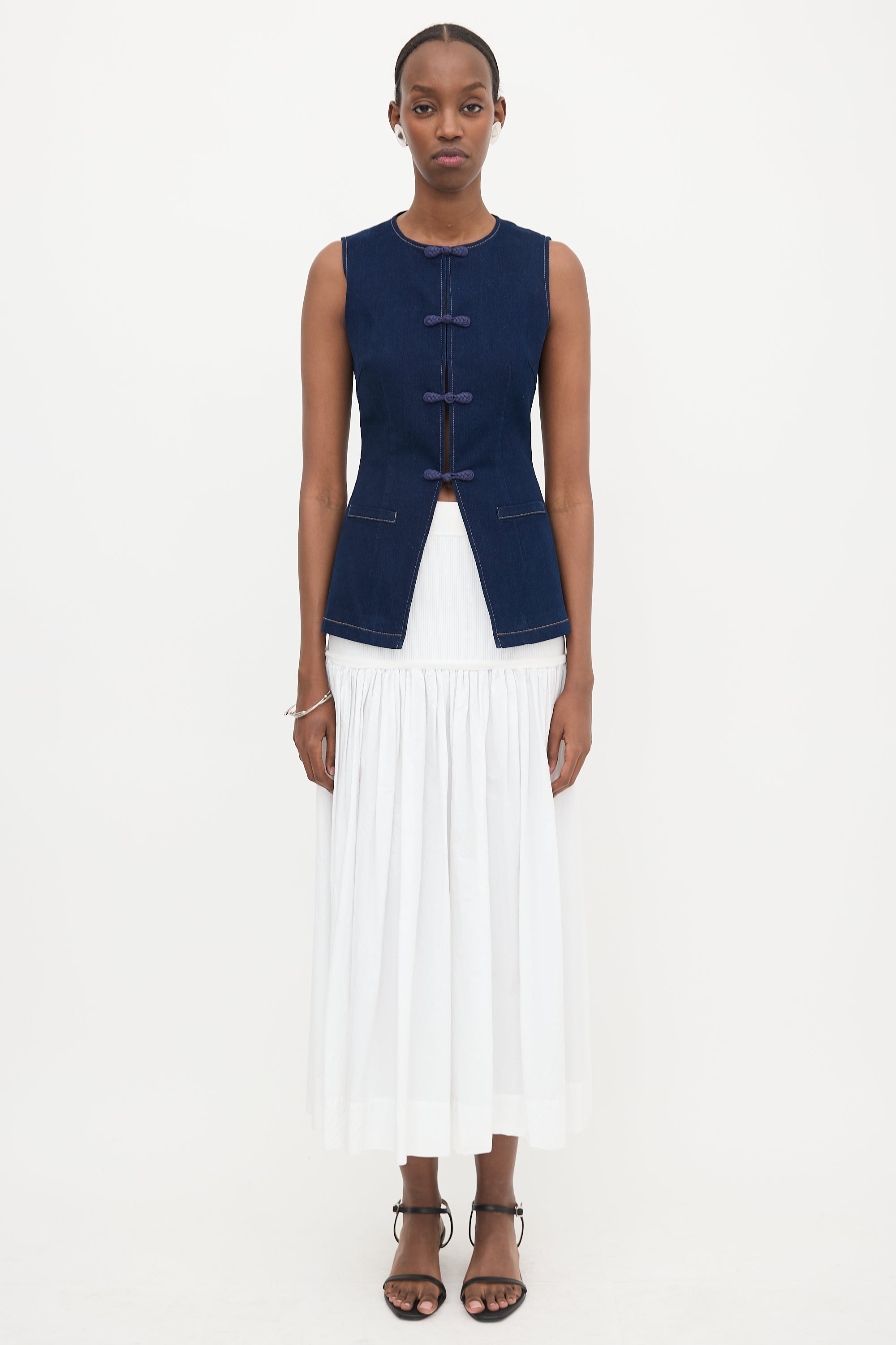 Sau Lee Denim Denver Vest