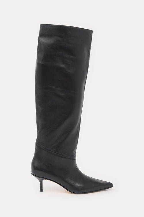 Scarosso Leather Barbara Knee Boot