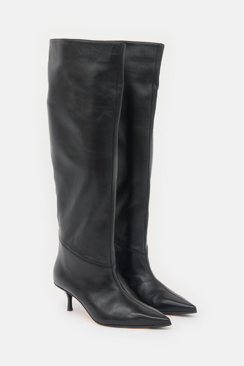 Scarosso Leather Barbara Knee Boot