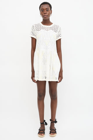 Sea Mesh Eyelet Dress