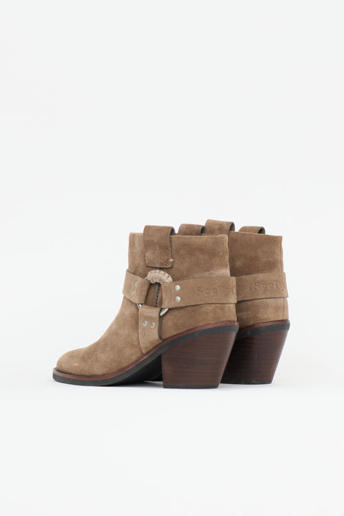 See by Chloé Suede Eddie Harness Boot
