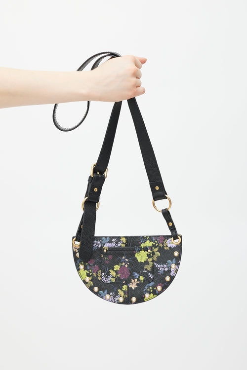 See by Chloé Black & Multicolour Kriss Floral Leather Bag