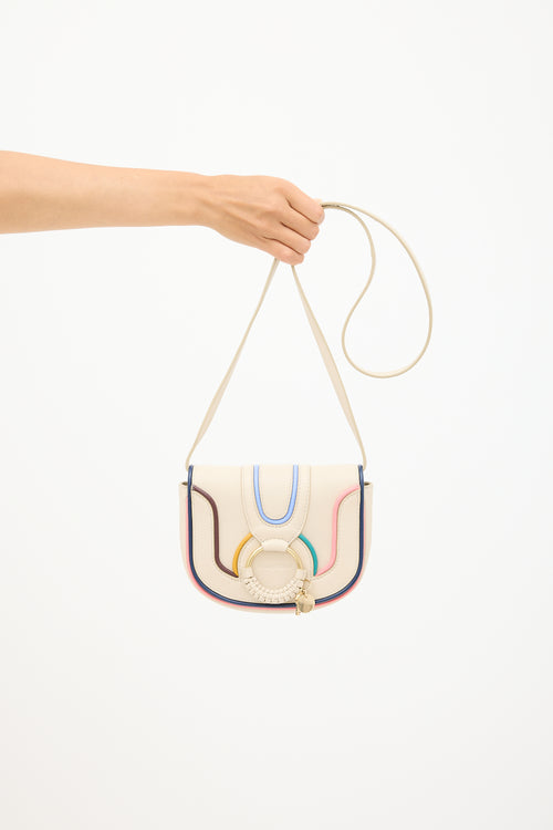 See by Chloé Beige & Multicolour Leather Hana Crossbody Bag