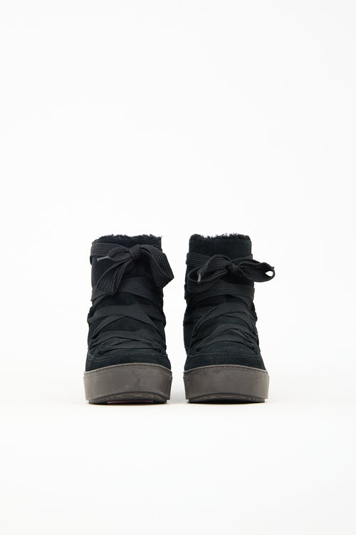 See by Chloé Black Suede & Leather Boot
