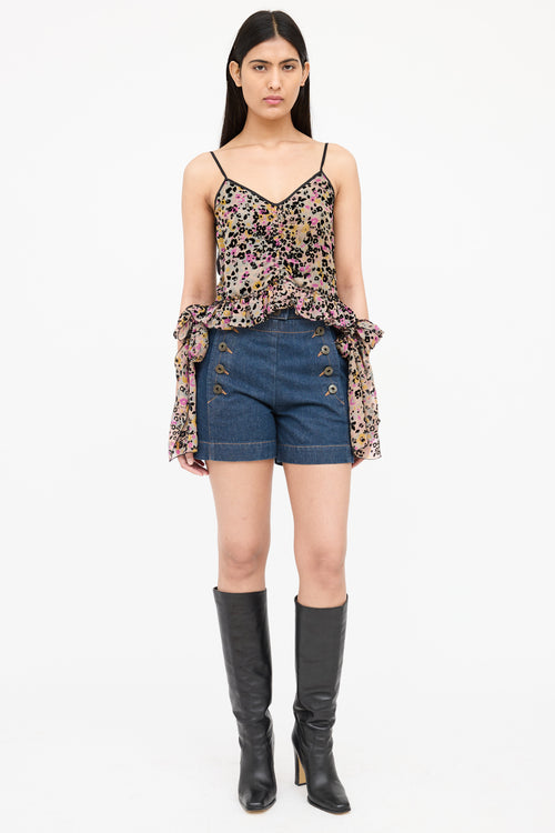 See By Chloé Silk Patterned Top