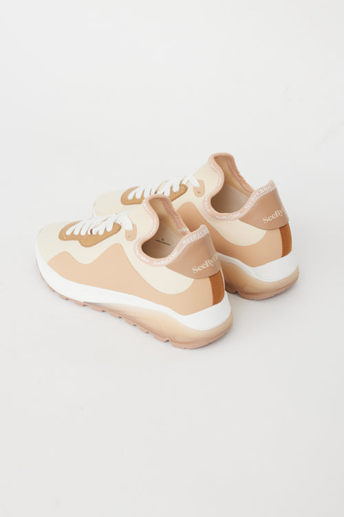 See by Chloé Brown & Cream Brett Sneaker