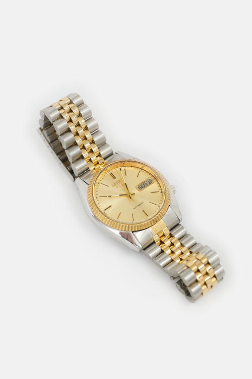 Seiko 5 Two Tone Stainless Steel 7009-3111 Automatic Watch